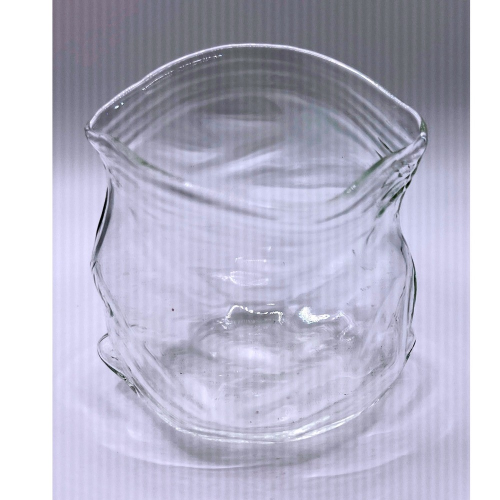 American Metalcraft GZB22 Glass Bowl Small Clear Excellent Crinkled Bag Design